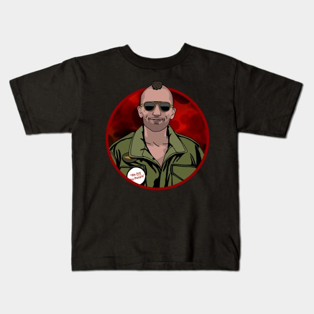 Taxi Driver Kids T-Shirt by deadEYEZ